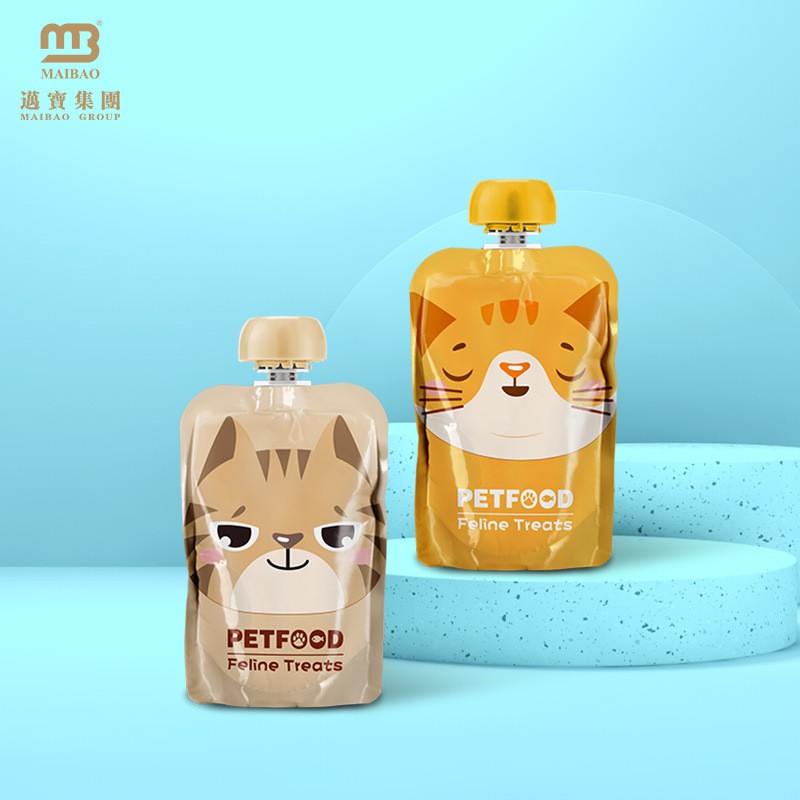 厂家创意设计宠物食品包装袋狗粮袋 猫粮边封拉链自封铝箔塑料袋图3