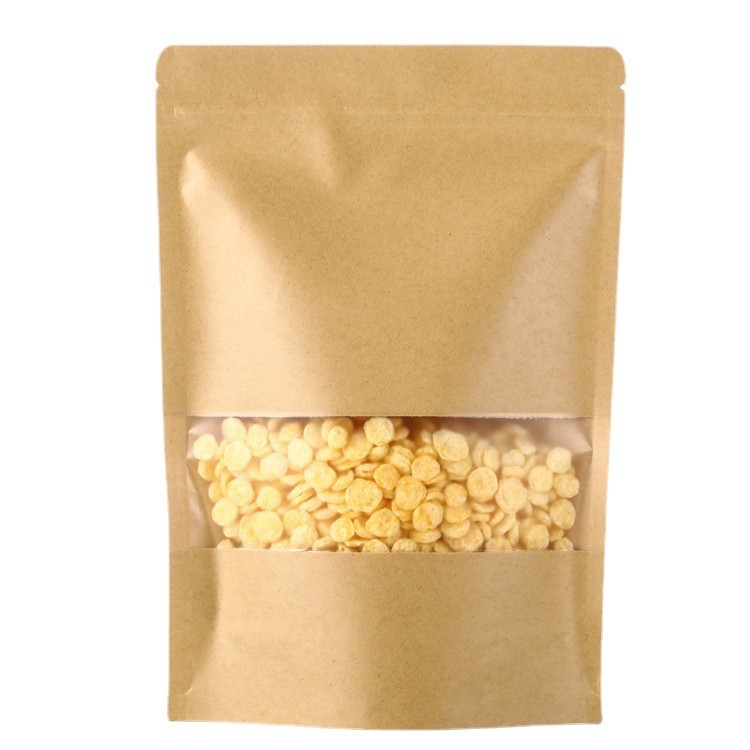 透明开窗牛皮纸袋红枣食品包装袋自封袋塑料茶叶密封自封牛皮纸袋图5