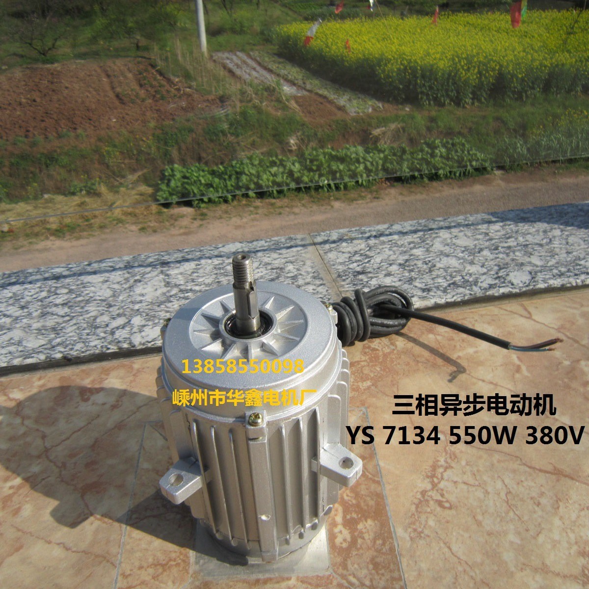 三相异步电动机380V冷库冷凝器电机YS7134 550W100%全铜线电机图2