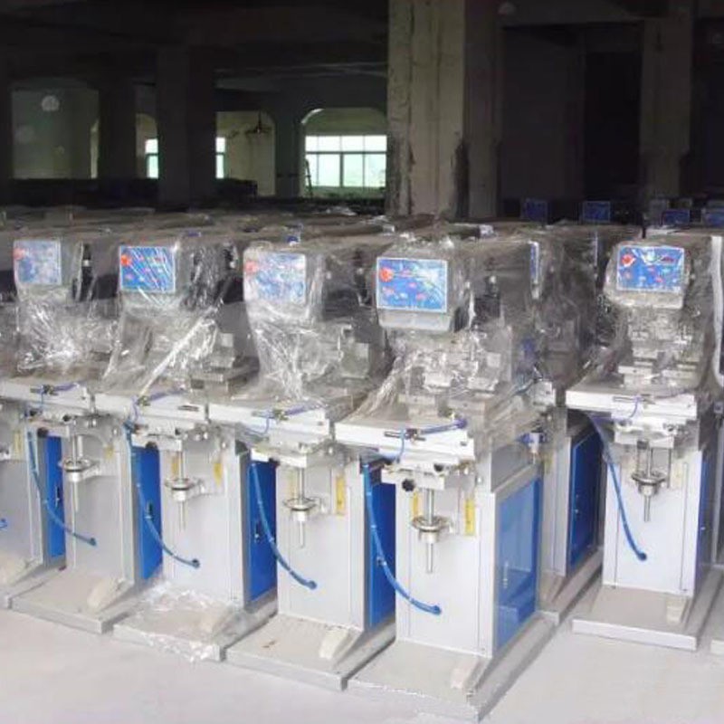 气动六色油墨半自动移印机 毛毡背心玩具蜡烛布料移印机 印字机图4