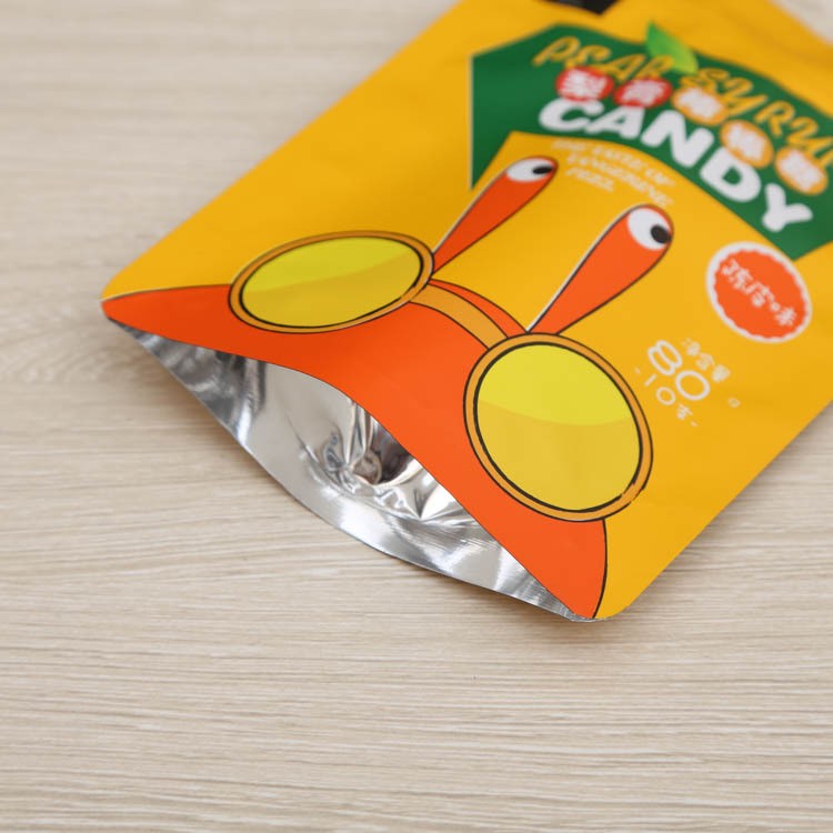 厂家批发塑料休闲零食包装袋定做彩印橘子芒果干自立袋铝箔自封袋图4