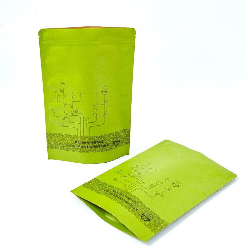 牛皮纸包装袋厚实 自封自立八边封三边封食品包装袋茶叶袋子彩印图4