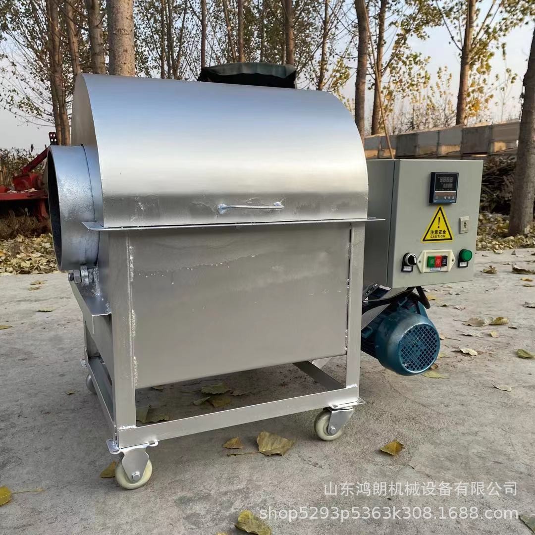 制作自动控温杂粮炒货机 大米烘炒机家用小型 30斤50斤炒货机图4
