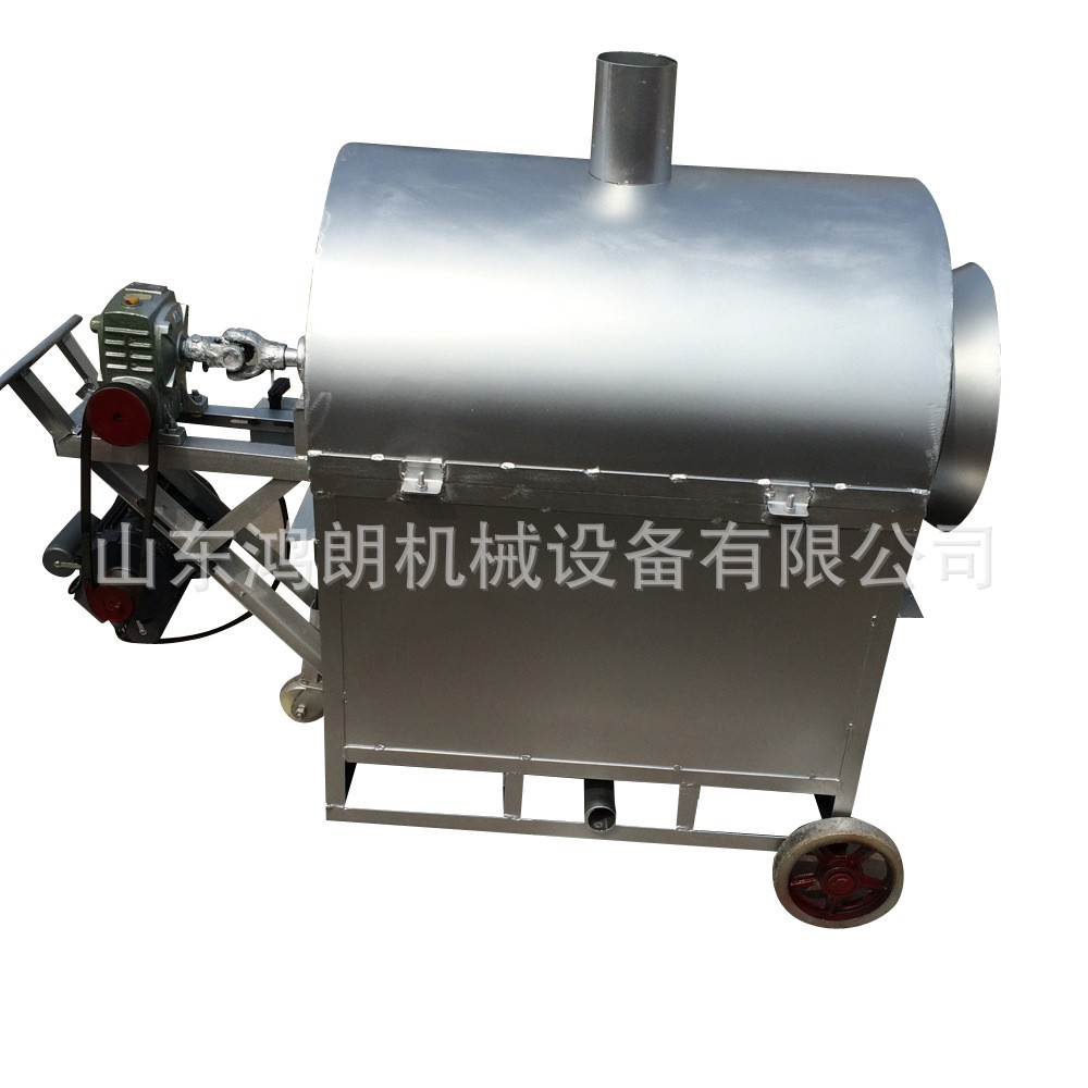制作自动控温杂粮炒货机 大米烘炒机家用小型 30斤50斤炒货机图5