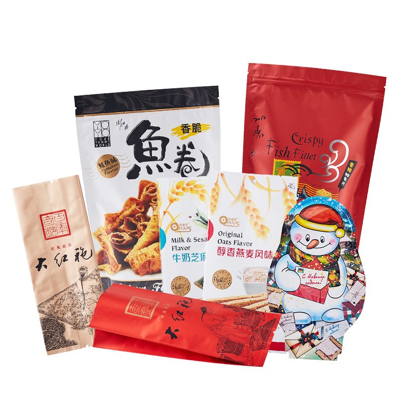 自封袋八边封铝箔狗粮糖果密封袋食品咖啡零食茶叶封口包装 袋大号图5