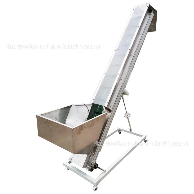 供应小型皮带输送机装车卸货移动传送带快递物流分拣线带档爬坡线图5