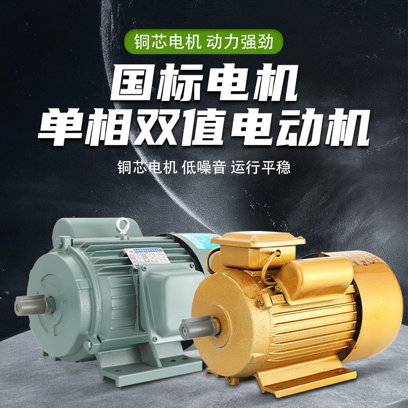 小型单相220V电机全铜异步两厢750W/1.1/1.5/2.2/3kw/4k马达电动图3