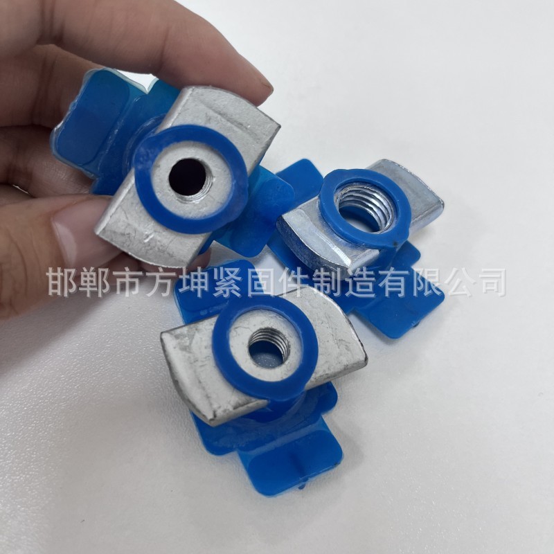 塑翼螺母 长方型压块塑翼螺帽C型钢光伏支架配件锁扣菱形弹簧螺母图3