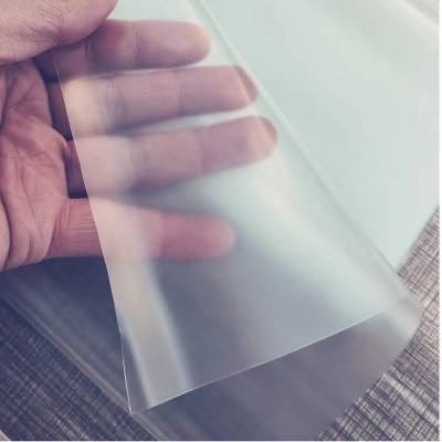 厂家定制PVC压纹膜 布纹软质PVC薄膜 防滑耐包装白色压花半透薄膜