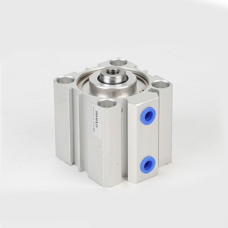 亚德客型薄型气缸SDA50X40大缸径SDAJ63X25X15SB双出可调薄 型气缸 1个图5