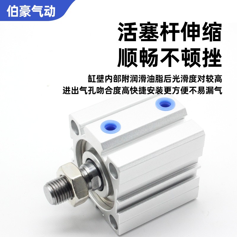 亚德客型ACQ50x5x10x15x20x25x30x35x40x45x50X75X100-BS薄型气缸 1个图3