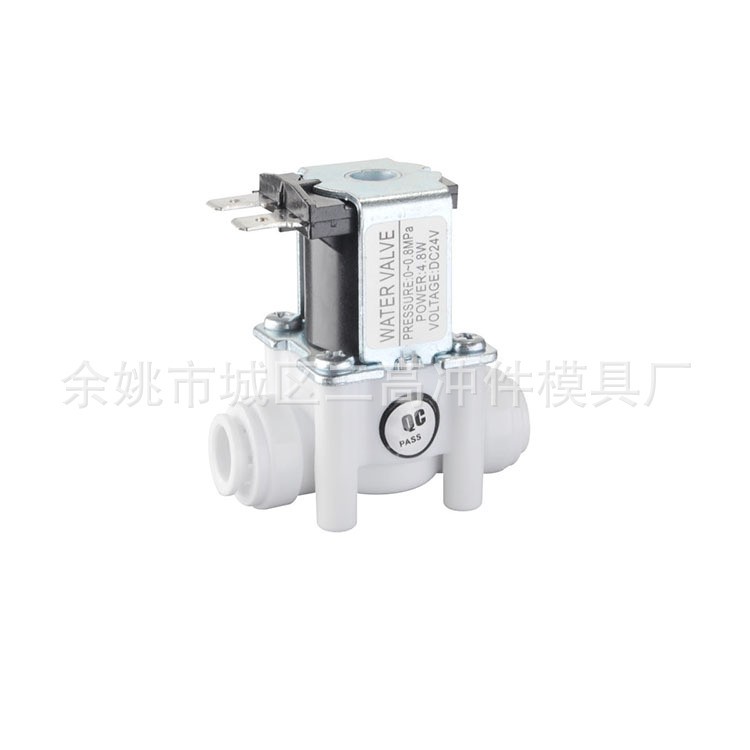 DC24V 3分快接进水电磁阀 3/8接口进水阀 商用机进水阀 塑料阀 200个图2