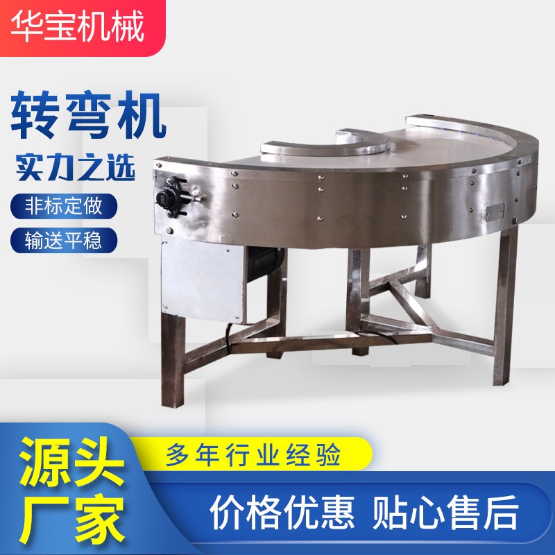 厂家转弯机90°至180°转弯输送机设备食品输送皮带输送机转弯机图3