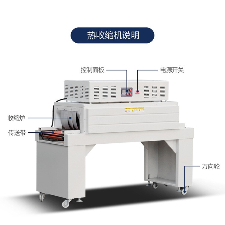 全自动热收缩膜包装机茶叶化妆礼品盒L型封切机POF套膜塑封机商用图3