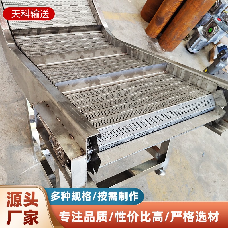 链板提升机厂家直供 小型电动斗式上料机流水线 链板式爬坡提升机图3