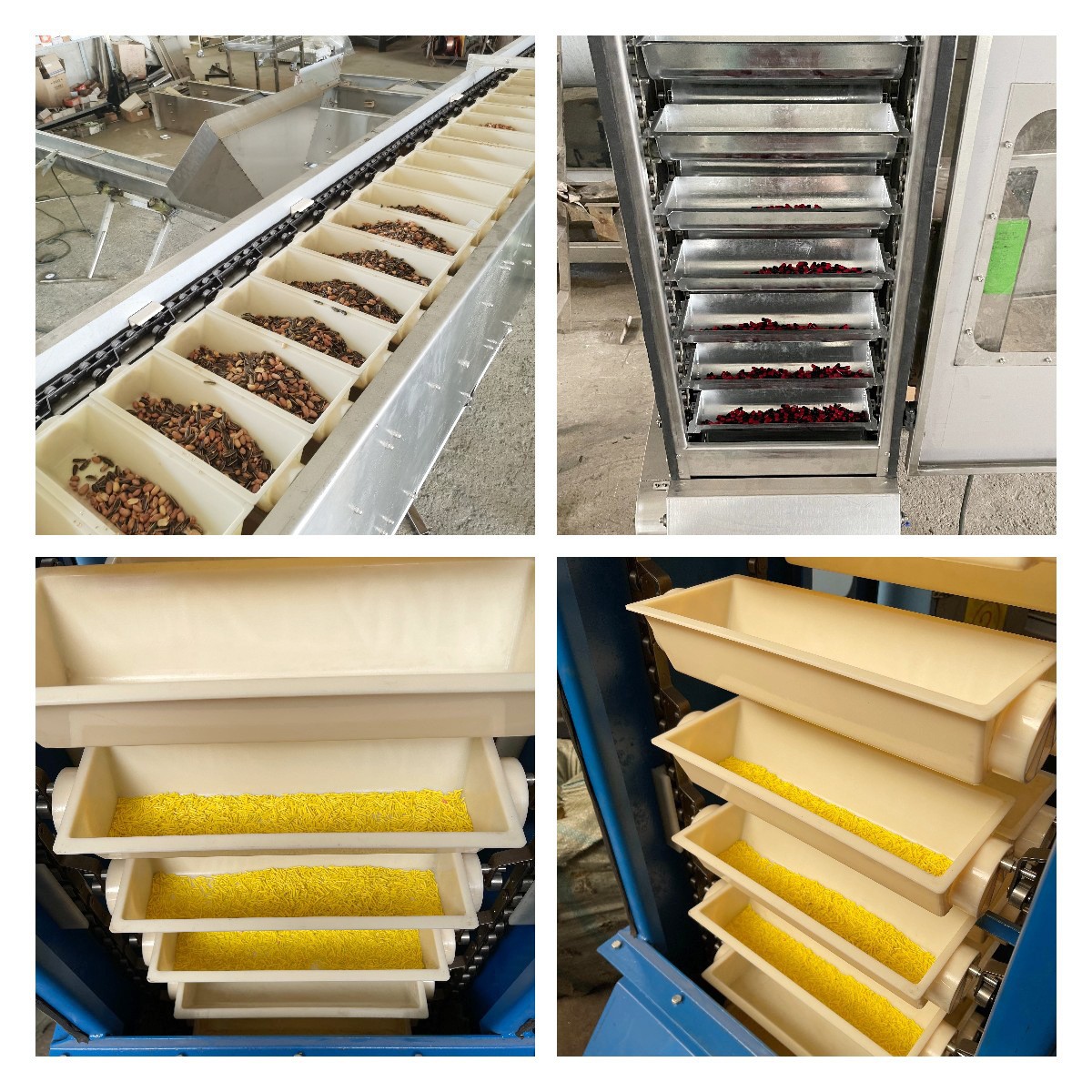 不锈钢Z型斗式提升机狗粮猫粮多点进出料斗提机工业盐转斗提升机图4