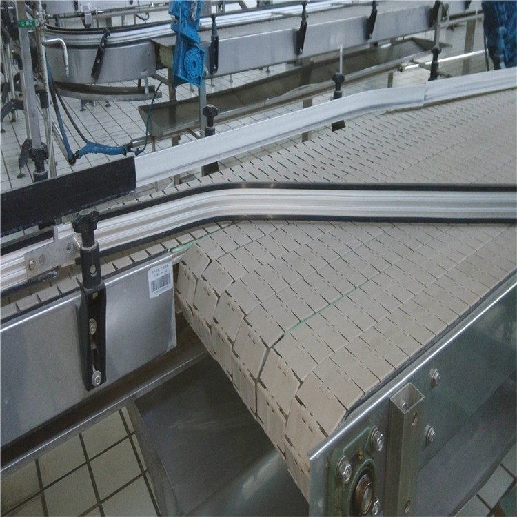 厂家直供平顶链输送线 POM聚甲醛输送机转弯机食品链板环形传送带图2