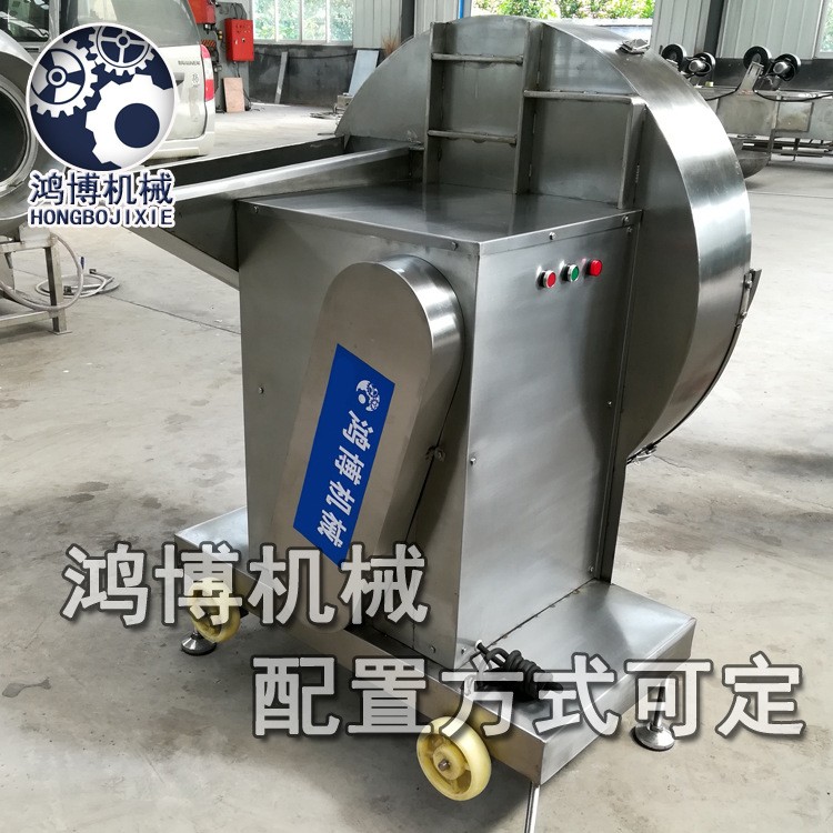 冻鸡骨架液压刨肉机厂家 鸿博商用牛羊肉切片设备 BR980D切片机图3
