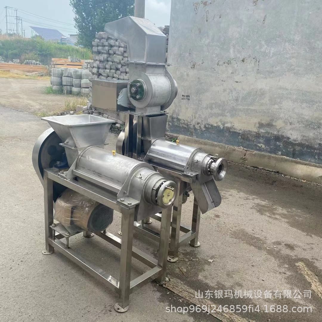 工业大型螺旋脱汁机 电动蓝莓打汁机 荔枝去皮去核榨汁机图4