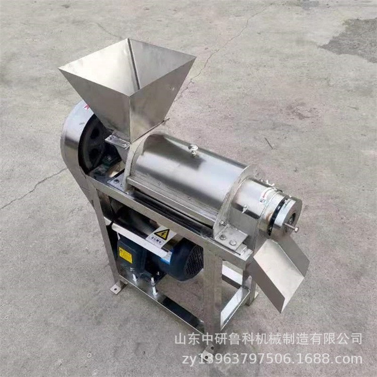 西芹汁菠菜汁加工机械 鲁科商用螺旋果蔬榨汁机 葡萄去籽打汁机图2