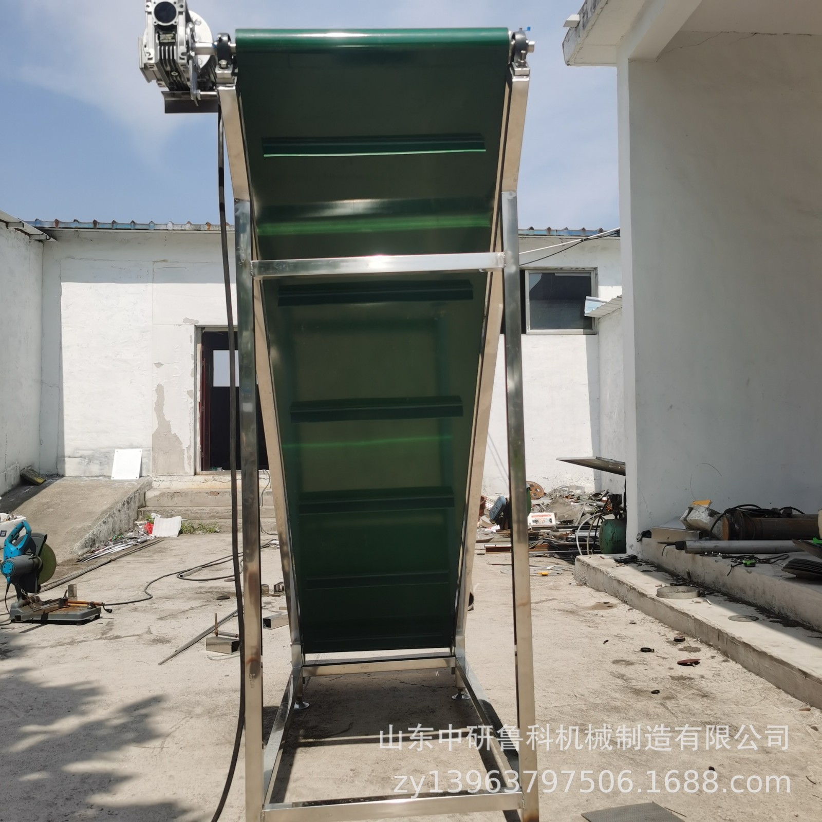 商用PVC带万向轮移动式输送机 升降式皮带输送设备 流水线传送带图3