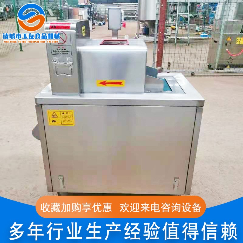 厂家供应 不锈钢鸡鸭禽类切块机 鸡边腿剁块机 排骨肋排切块设备图5
