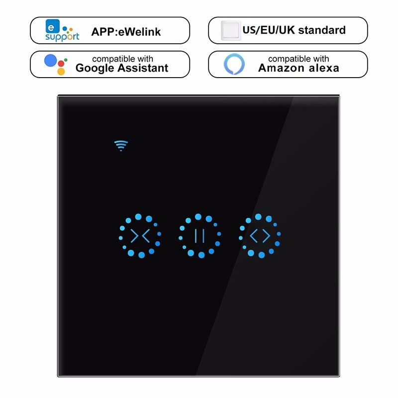 跨境电商热销WIFI智能窗帘开关 遥控触摸窗帘开关 alexa语音控制  2个图2