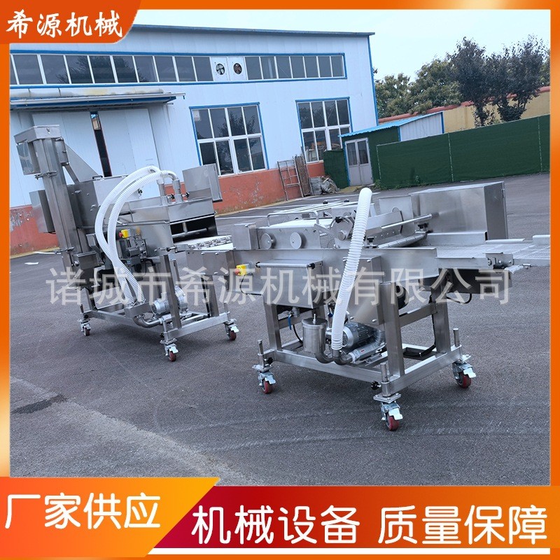 上浆机厂家 滚筒上粉机生 产线 小酥肉鸡块上糠裹粉设备上浆机图3