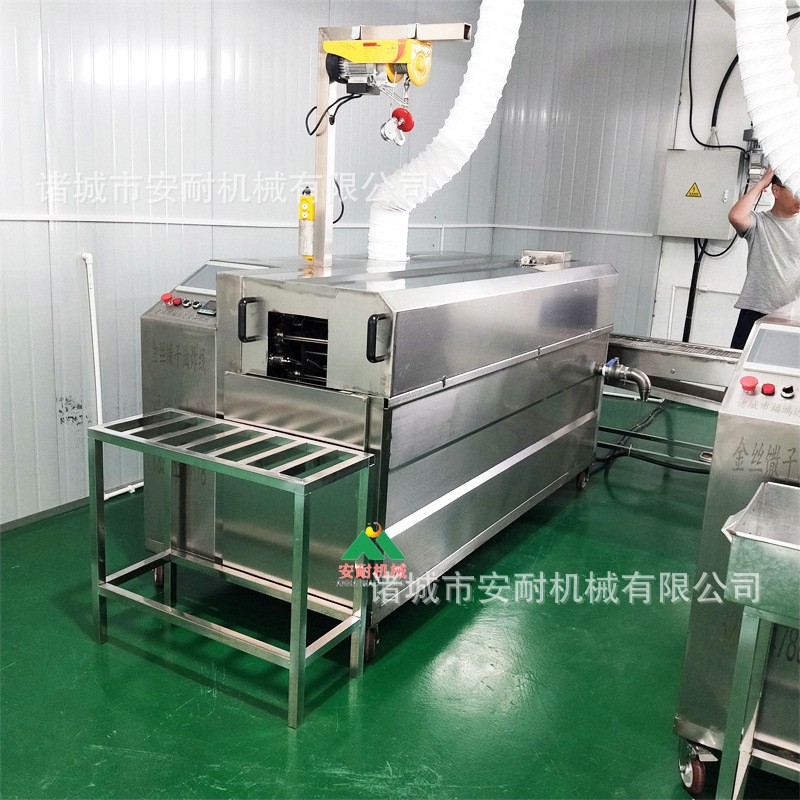 金丝馓子油炸机 面制食品油炸设备 自动盘花馓子休闲食品油炸机图3