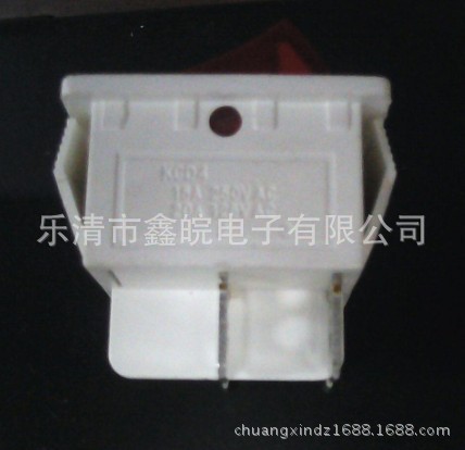 供KCD4船型开关带灯 白色两档 电源开关 方型翘板开关  1个图4