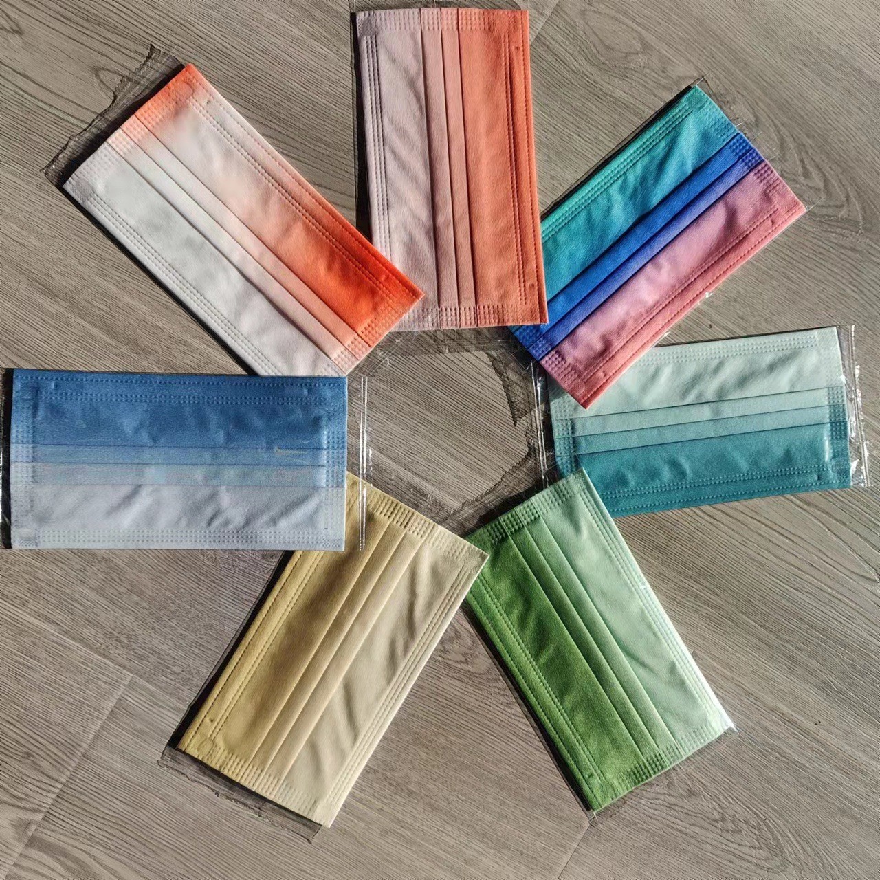 渐变色无纺布水刺印花无纺布pet无纺布数码印花无纺布卷厂家直销图3