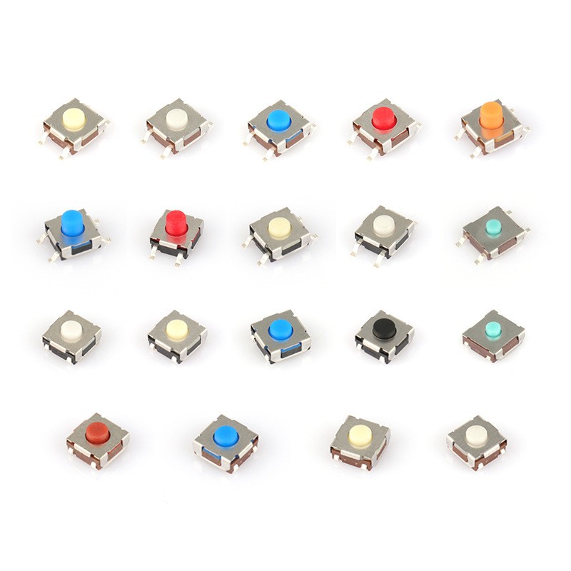 扫描枪100万次硅胶轻触开关 蓝色硅胶按键4脚高度3.5\4.3\5.0mm  10个图3