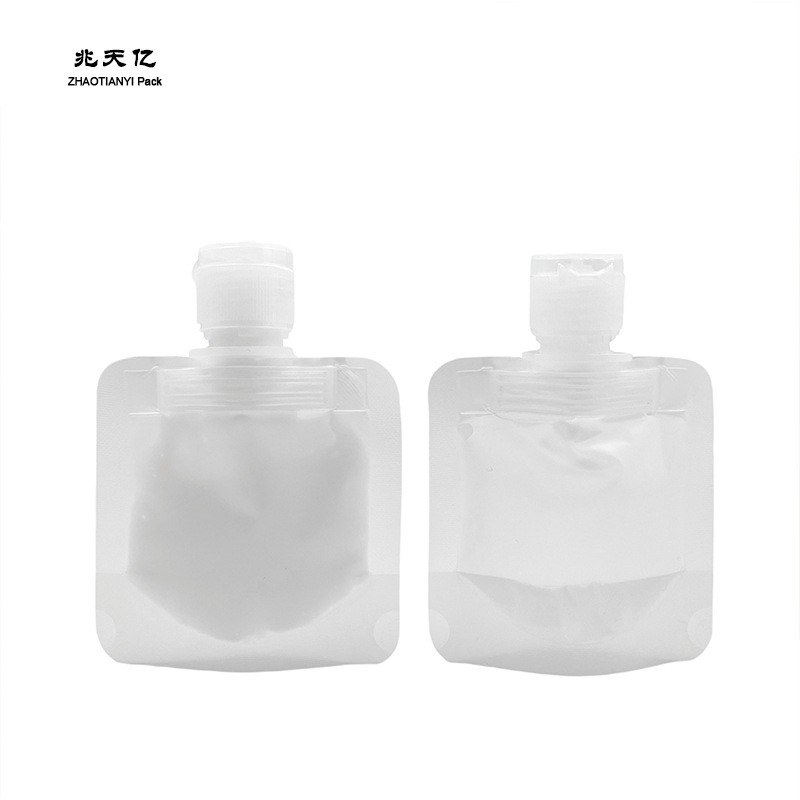 塑料透明吸嘴袋乳液护肤品分装袋洗发水袋子便携分装旅行收纳袋图5