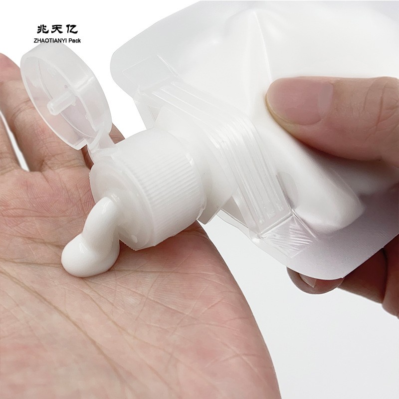 塑料透明吸嘴袋乳液护肤品分装袋洗发水袋子便携分装旅行收纳袋图3