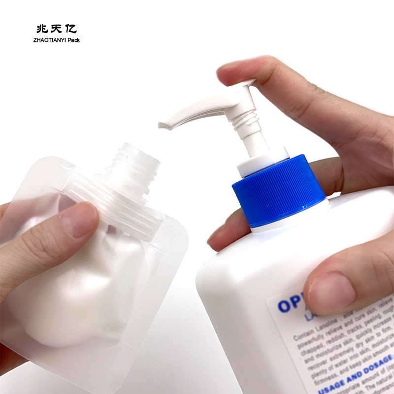 塑料透明吸嘴袋乳液护肤品分装袋洗发水袋子便携分装旅行收纳袋图4