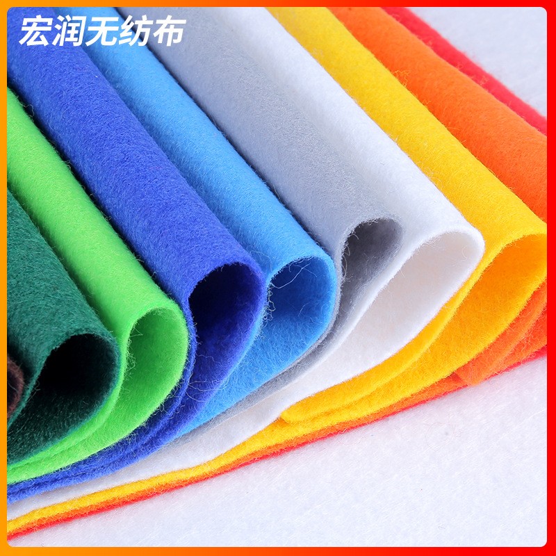 批发针刺无纺布毛毡布1-3mm 彩色化纤毛毡手工diy不织布材料图3