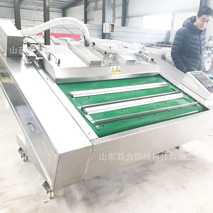 烘干压缩真空海带丝昆布条 1100型号工业泵滚动型连续真空包装机图4
