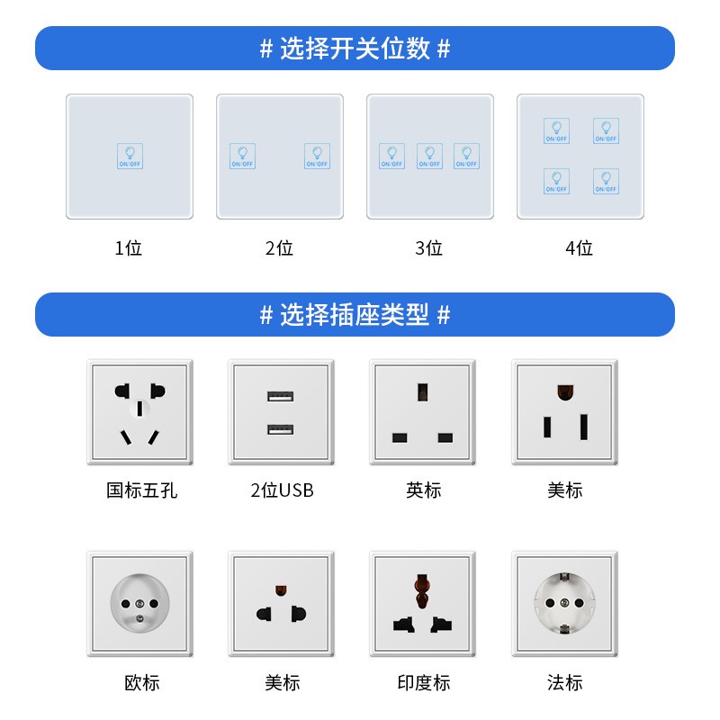 正尚C8涂鸦Zigbee触摸80欧规智能开关语音音响alexa Google开关 1只图5