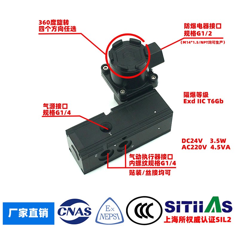 厂家直销 隔爆电磁阀 MK2510-02 三证齐全 质量稳定价格美丽  1个图5
