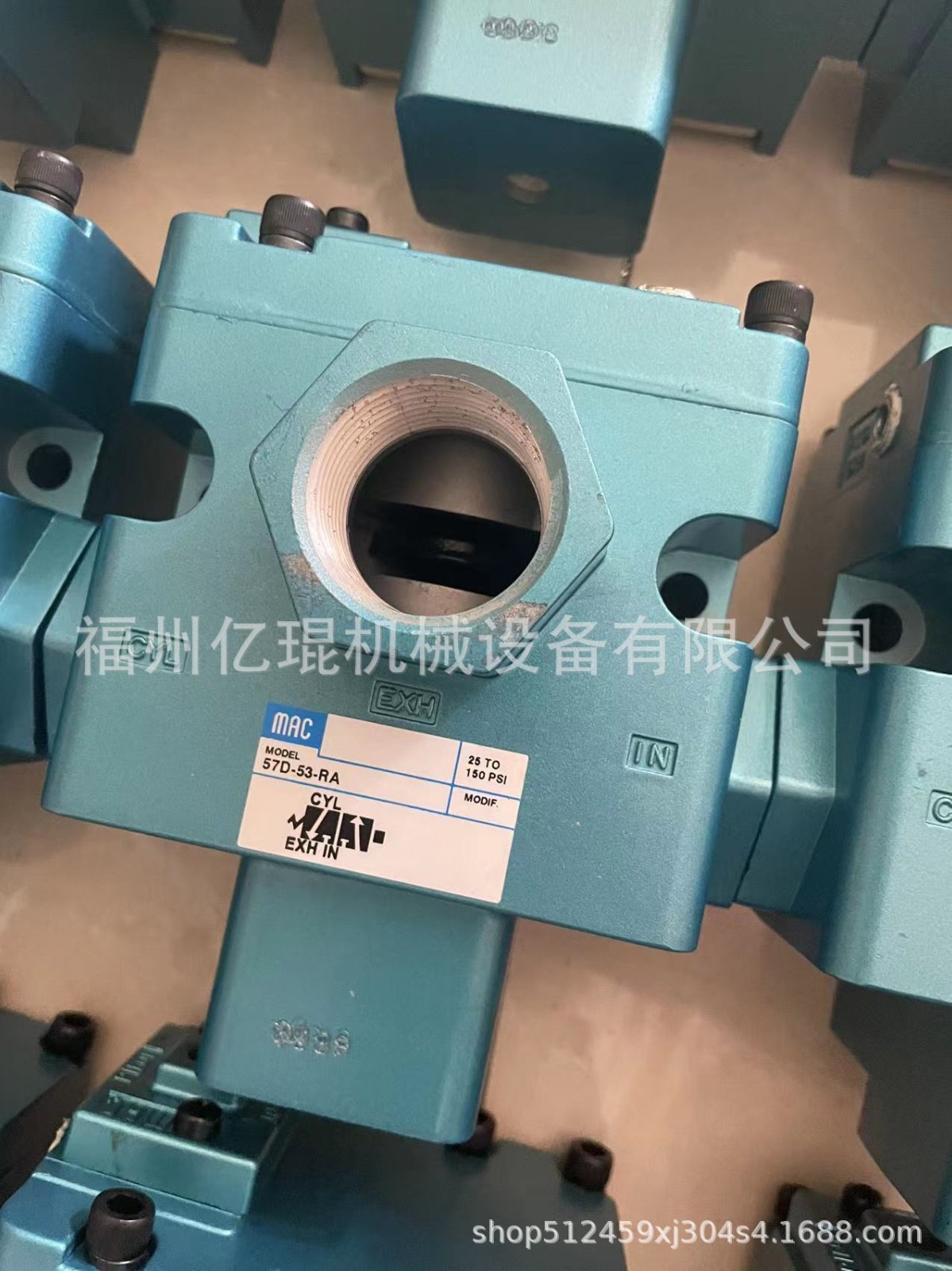 全新原装美国MAC电磁阀57D-83-RA/51/52/53/气动大流量三通式  1个图3