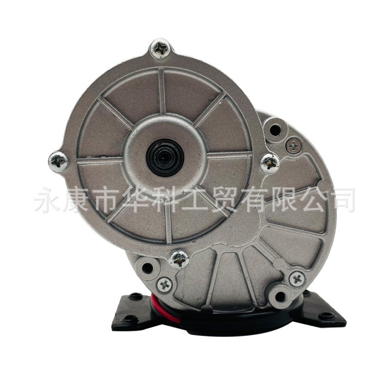羚鹰24V350W有刷减速电机MY1016Z2尤奈特同款 短轴带脚带九齿轮  1台图3