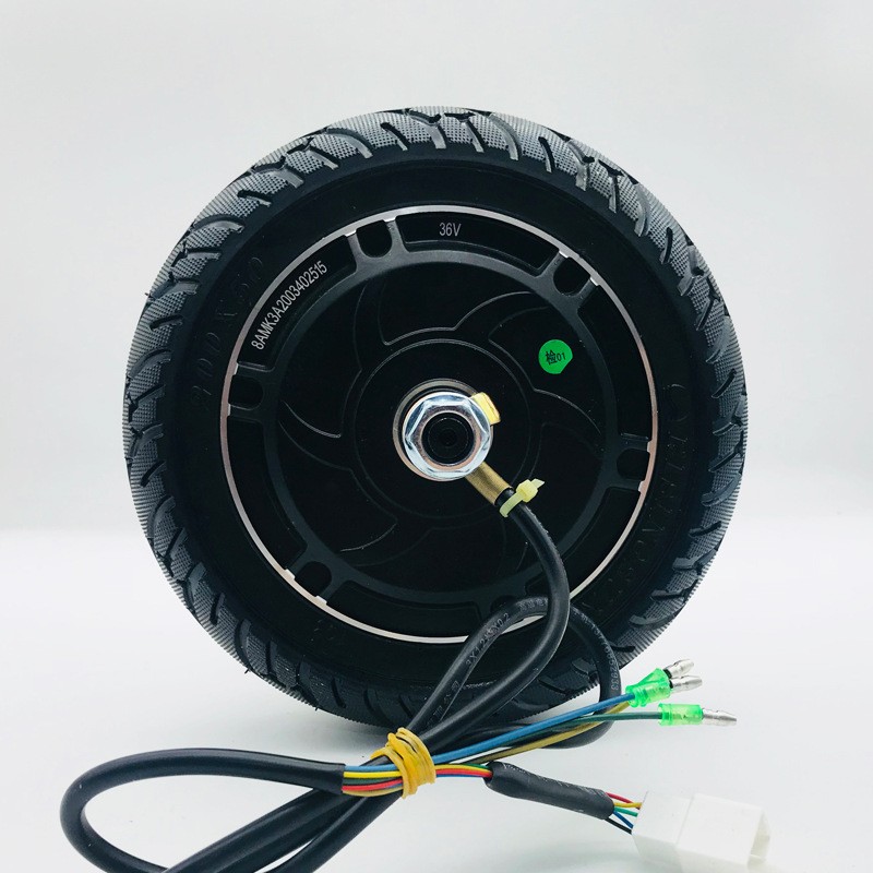 电动车电机8寸实心胎鼓刹24v36v350w滑板车小海豚自行车电机图3