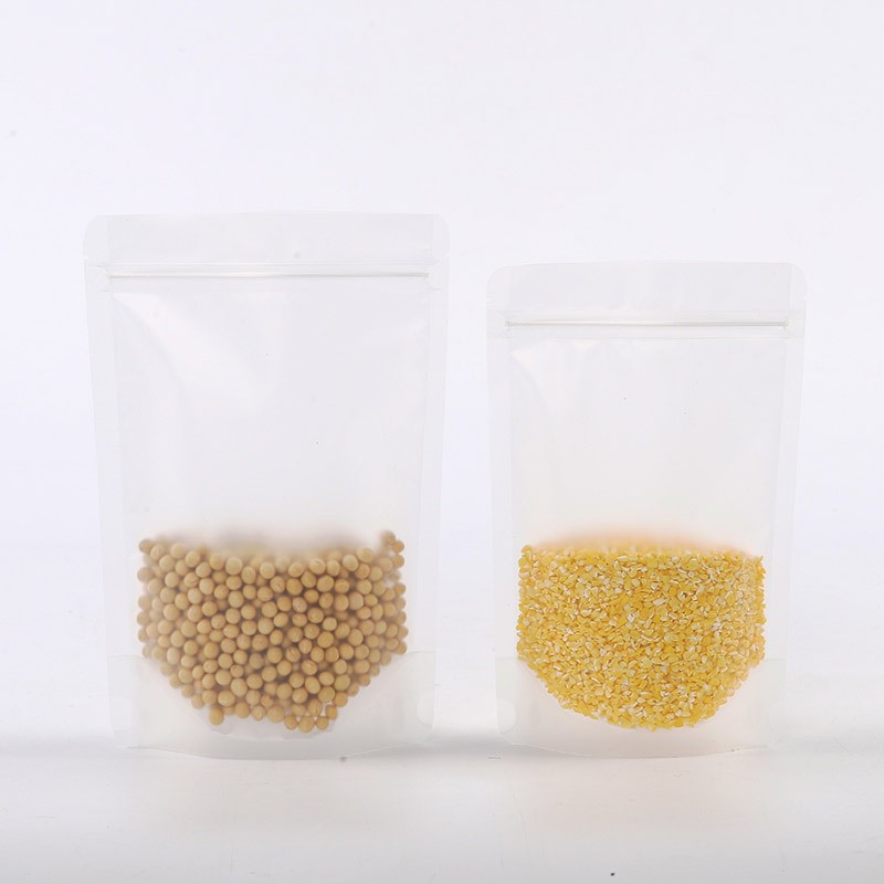 批发开窗牛皮纸包装袋 高清食品茶叶密封袋自立自封袋可印刷logo图2