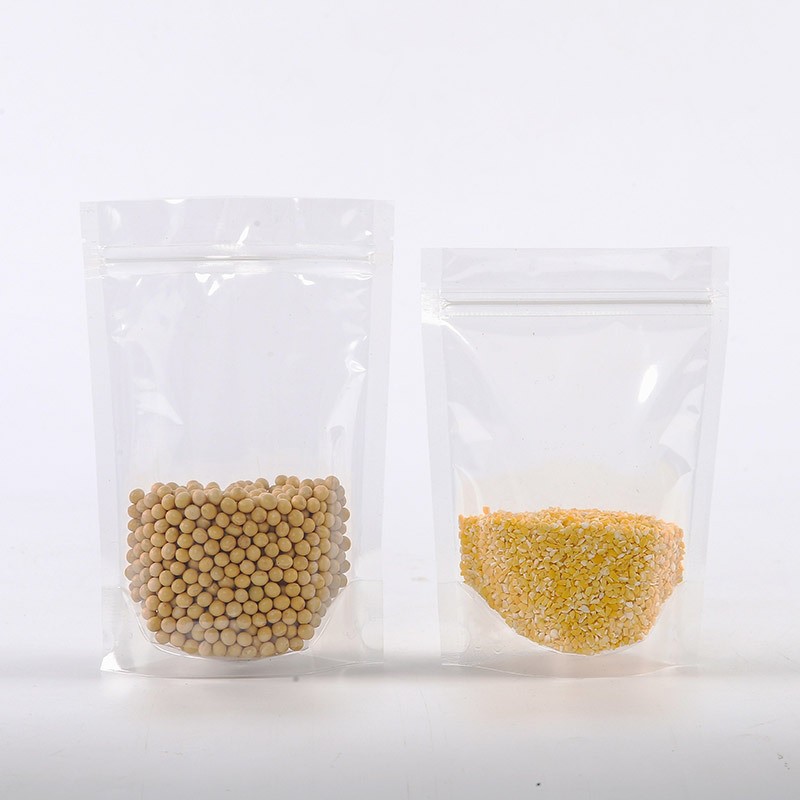 批发开窗牛皮纸包装袋 高清食品茶叶密封袋自立自封袋可印刷logo图4