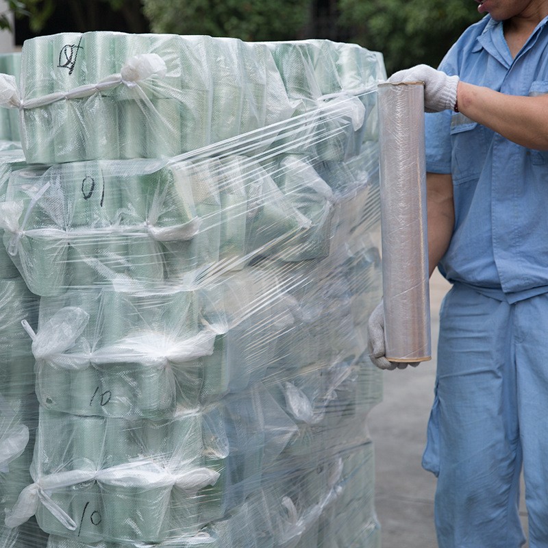 pe缠绕膜厂家 机用打包塑料薄膜工业透明围膜包装拉伸膜大量批发图4