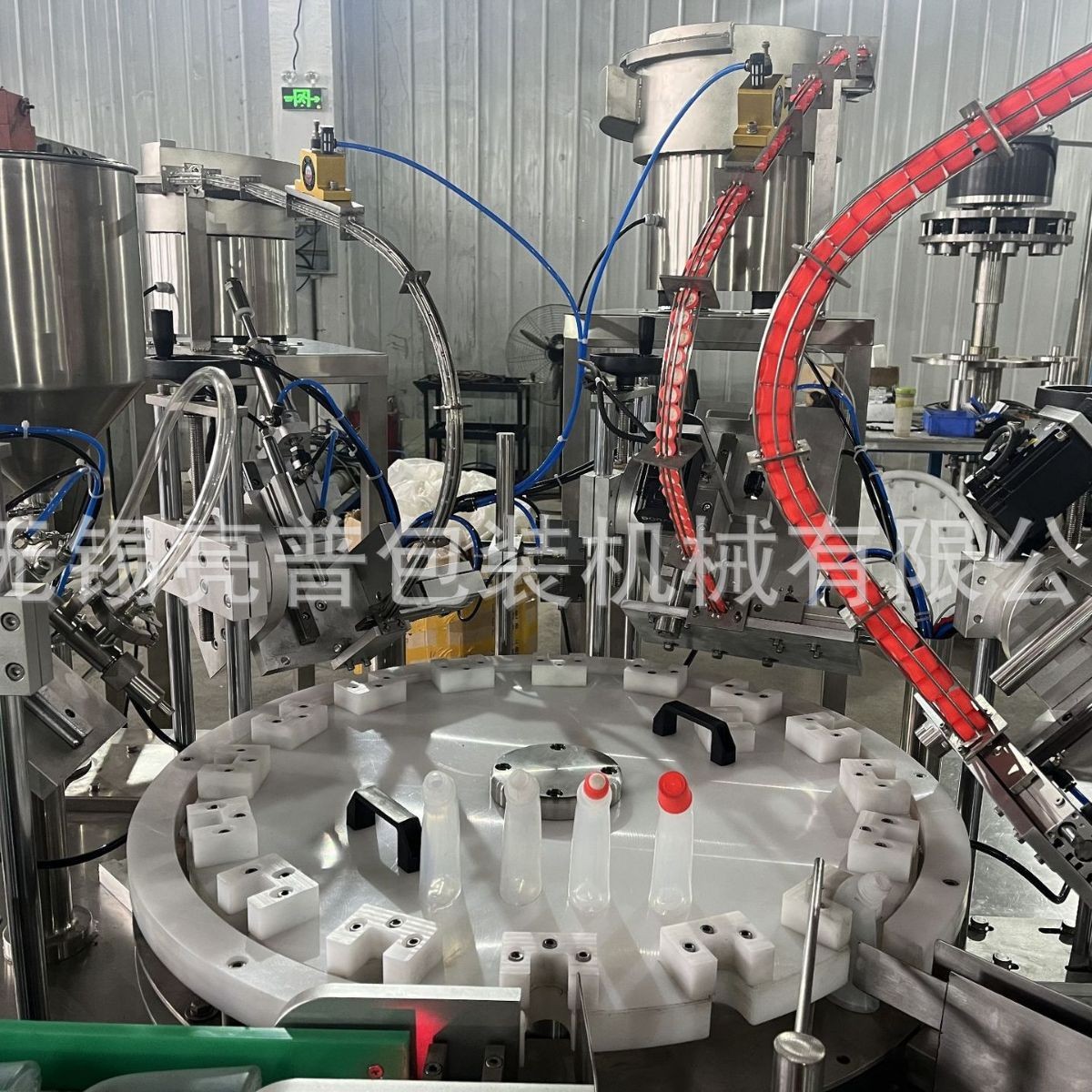 厂家供应全自动液体胶灌装生产线日化文具502胶水液体灌装旋盖机图2
