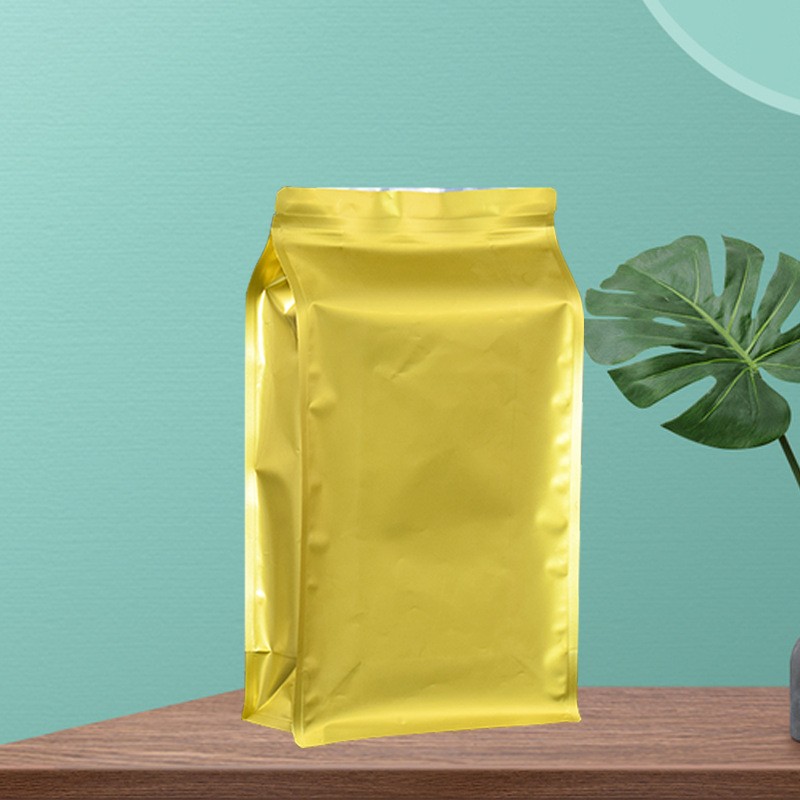 八边封镀铝自封袋现货 咖啡豆茶叶包装袋 猫粮狗粮自立拉链袋子图2