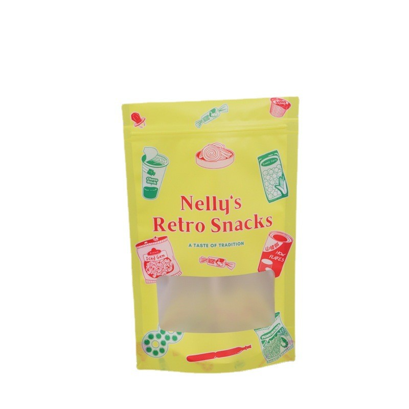 厂家批发开口包装袋 塑料包装袋子自立自封拉链袋休闲食品袋图5