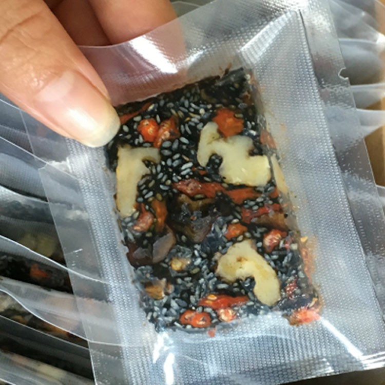 保鲜袋7*10阿胶糕袋圆点纹路透明食品包装袋小号网纹透明真空袋图3