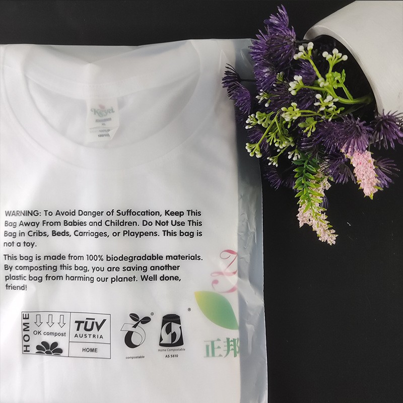 磨砂半透明PLA袋子现货 可降解饰品服装包装袋 全生物降 解自粘袋图3